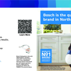 Bosch Dishwasher Header Card - 100 Series/300 Series 2 Sided English
