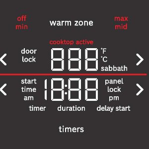 100 Series Range User Interface Cling English panel