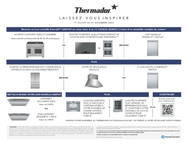Thermador Inserts for Swivel Holders - French July 1-Dec. 31, 2025
