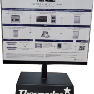 Thermador Swivel Sign Holder, English Insert
